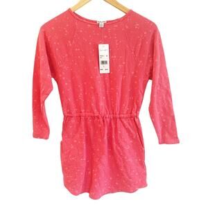 NEW Splendid Pink Sweatshirt Dress sz 7 Long Sleeve Girl's Beach Dress